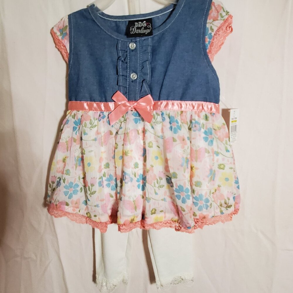 DDG Darlings 2-piece outfit for little girl (12 months)